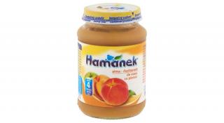 Hamanek alma-őszibarack bébidesszert 4 hónapos kortól 190 g