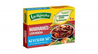 Lacikonyha marhahúsleves kocka kevesebb sóval 60 g