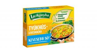 Lacikonyha tyúkhúsleves ízesítő kocka -kevesebb sóval 60g