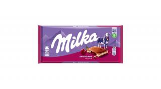 Milka alpesi tejcsokoládé meggy ízű tejes krémtöltelékkel és meggyes gyümölcskrémmel 100 g