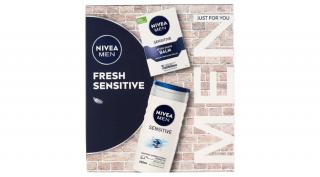 Nivea férfi ajándékcsomag Fresh Sensitive (Tusfürdő 250ml+After Shave balzsam 100ml