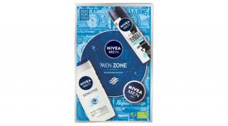 Nivea Men Zone ajándékcsomagok Men Sensitive tusfürdő 250 ml + Men Black  White Invisible Fresh izzdásgátló 150 ml + Men Creme univerzális krém 30 ml