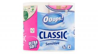 Ooops! wc papír classic sensitive 4 tekercs 3 réteg