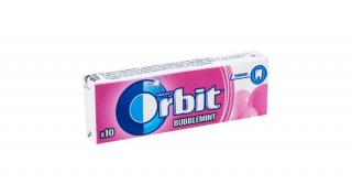 Orbit Bubblemint gyümölcs- és mentaízű cukormentes rágógumi édesítőszerrel 10 db 14 g
