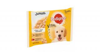 Pedigree csirke ízesítésű alutasakos junior kutyaeledel 100 g