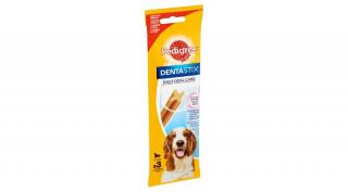 Pedigree DentaStix kiegészítő állateledel 10-25 kg-os, 4 hónapnál idősebb kutyáknak 3 db 77 g