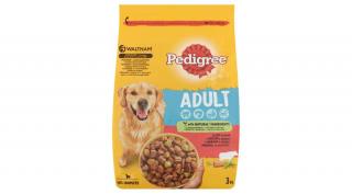 Pedigree szárazeledel kutyáknak, marhával és zöldséggel - 3kg