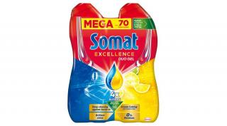 Somat Excellence Duo Gel gépi mosogatószer gél 2x630ml/70 mosogatás