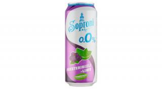 Soproni sör zero feketeribizli lime 0,5 l 0% (DRS)