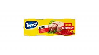 Twist tonhaltörzs növényi olajban, chili ízesítéssel 3 x 80 g