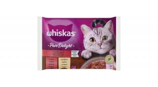 Whiskas alutasakos macskaeledel húsos menu casserole 4*85 g