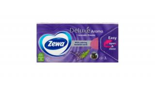 Zewa Deluxe Lavender Dreams illatosított papírzsebkendő 3 rétegű 90 db