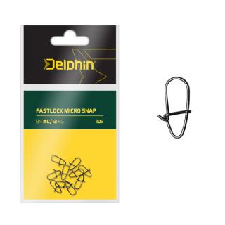 Delphin Fastlock micro snap  Ultralight  pergető gyorskapocs, L/12kg, 10db