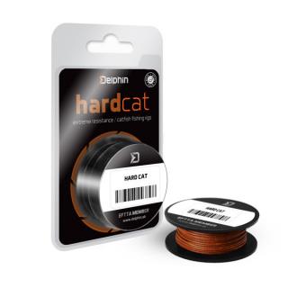 Delphin HARD CAT harcsázó fonott előke zsinór, EXTRA, vörösbarna, 1.10mm, 10m