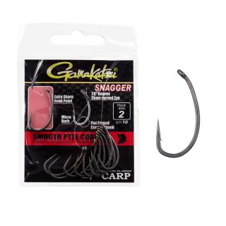 Gamakatsu G-Carp Snagger mikro szakállas - bojlis horog, #8, 10db/csomag