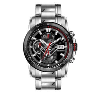 HEINRICHSSOHN Cancun Chronograph férfi karóra, fém szíj, quartz, ezüst