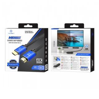 Techancy High-Speed 4K HDMI 2.0 3D aranyozott prémium kábel, 1.5m