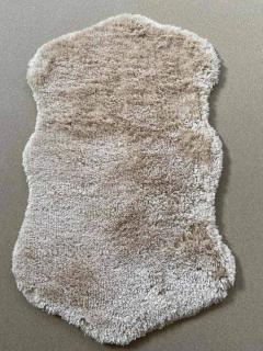 67x110 cm, SC05 Pihe-Puha, mosható, csúszásmentes szőnyeg bárány bőr mintázattal-Beige