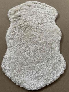 80x150 cm, SC07 Pihe-Puha, mosható, csúszásmentes szőnyeg bárány bőr mintázattal Cream