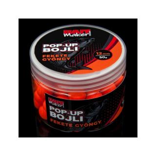 BAIT MAKER Pop Up Bojli 12 mm Fekete Gyöngy (halas) 50 g