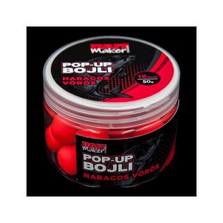 BAIT MAKER Pop Up Bojli 16 mm Haragos Vörös (fűszeres) 50 g