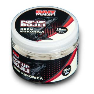 BAIT MAKER Pop Up Bojli 16 mm Krém Kukorica 50 g