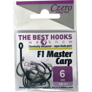 Czero F1 Master carp szakállas horog 10 méret 10db/csomag