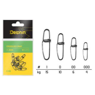 Delphin Crosslock Snap C-03 kapocs 10db BN/0