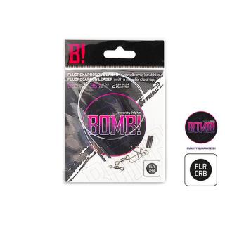 Delphin Fluorocarbon előke BOMB! forgóval és kapoccsal 2ks/35cm/9kg