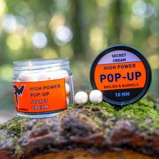 Feedermánia HIGH POWER POP-UP BOILIES  BARRELS 10 MM SECRET CREAM