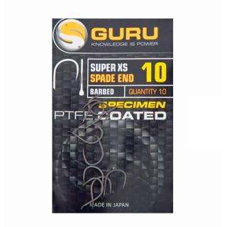 GURU Super XS hook 10-es horog (szakállas, lapkás)