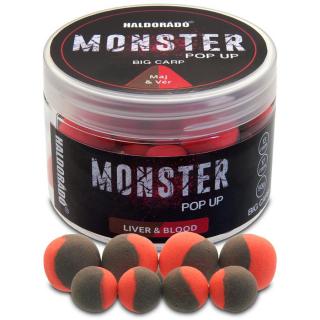 Haldorádó MONSTER Pop Up Big Carp 13, 17 mm - Máj  Vér 50g