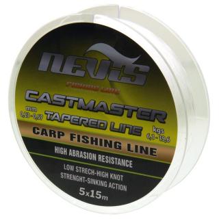 Nevis CASTMASTER TAPERED LINE 5X15M 0.20-0.57MM zsinór