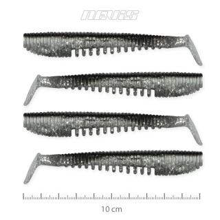 Nevis IMPULSE SHAD 10CM 4DB/CS EZÜST FLITTER