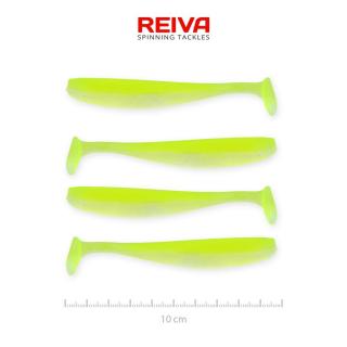 REIVA Flash Shad 10cm gumihal Sárga-ezüst