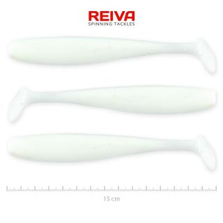 REIVA Flash Shad 15cm gumihal Fehér