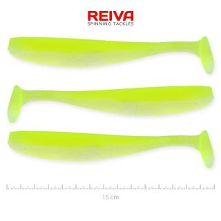 REIVA Flash Shad 15cm gumihal Sárga-ezüst