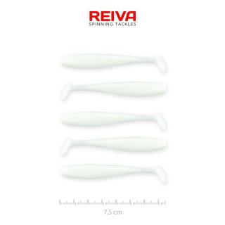 REIVA Flash Shad 7.5cm gumihal Fehér