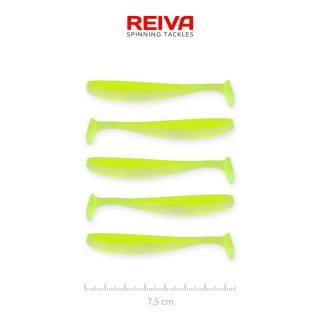 REIVA Flash Shad 7.5cm gumihal Sárga-ezüst