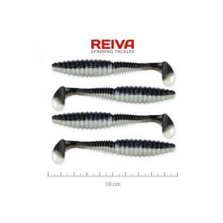 Reiva ZANDER POWER SHAD gumihal 10CM 4DB/CS (FEKETE-EZÜST)