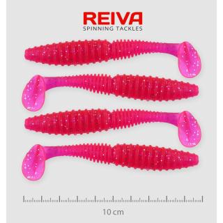 Reiva ZANDER POWER SHAD gumihal 10CM 4DB/CS /PINK-FLITTER/