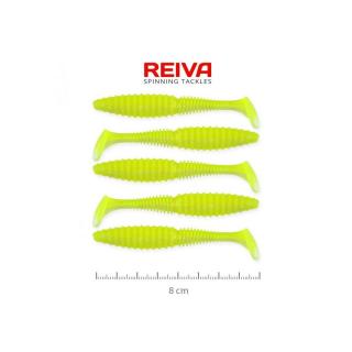 Reiva ZANDER POWER SHAD gumihal 8CM 5DB/CS (CITROMSÁRGA)