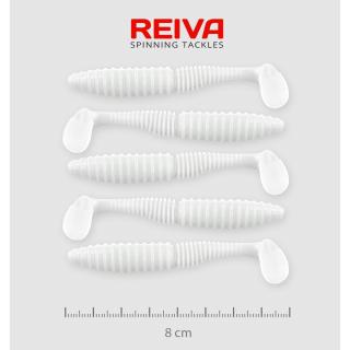 Reiva ZANDER POWER SHAD gumihal 8CM 5DB/CS /FEHÉR/