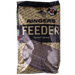 Ringers Groundbait F1 Feeder Black (édes, fekete etetőanyag) 1kg