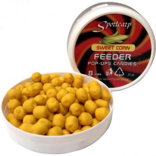 Sportcarp Feeder pop-ups candies Sweet corn (édes kukorica, sárga) 8mm, 75ml