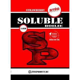 Stég Product Soluble Boilie 24mm Strawberry (eper) 1kg