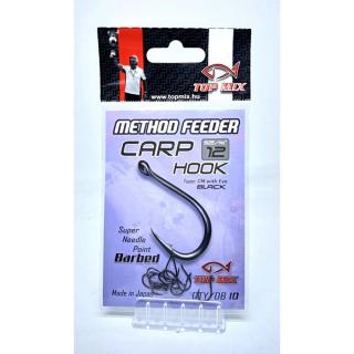 TOP MIX Method Feeder Carp Hook Micro Barbed 10-es mikroszakállas horog