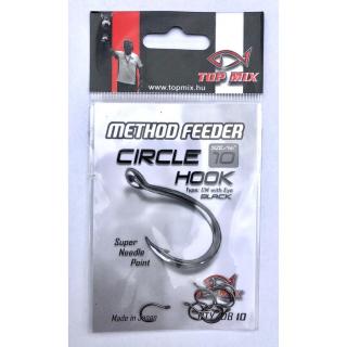 Top Mix Method feeder Circle hook 6-os szakállas horog