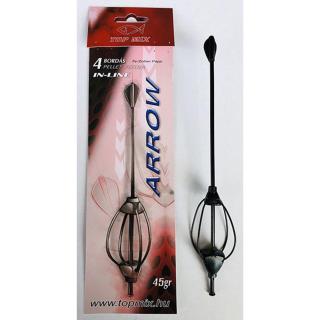 TOP MIX Négybordás arrow method feeder kosár, 55 gr