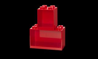LEGO® 2 darabos piros kocka polc szett